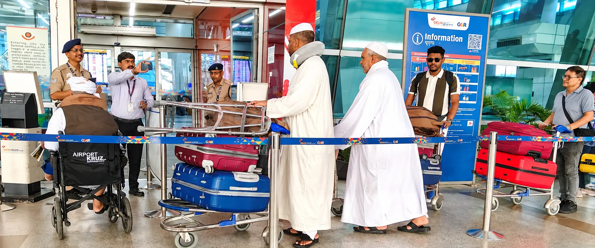 Patients departing from IGI airport