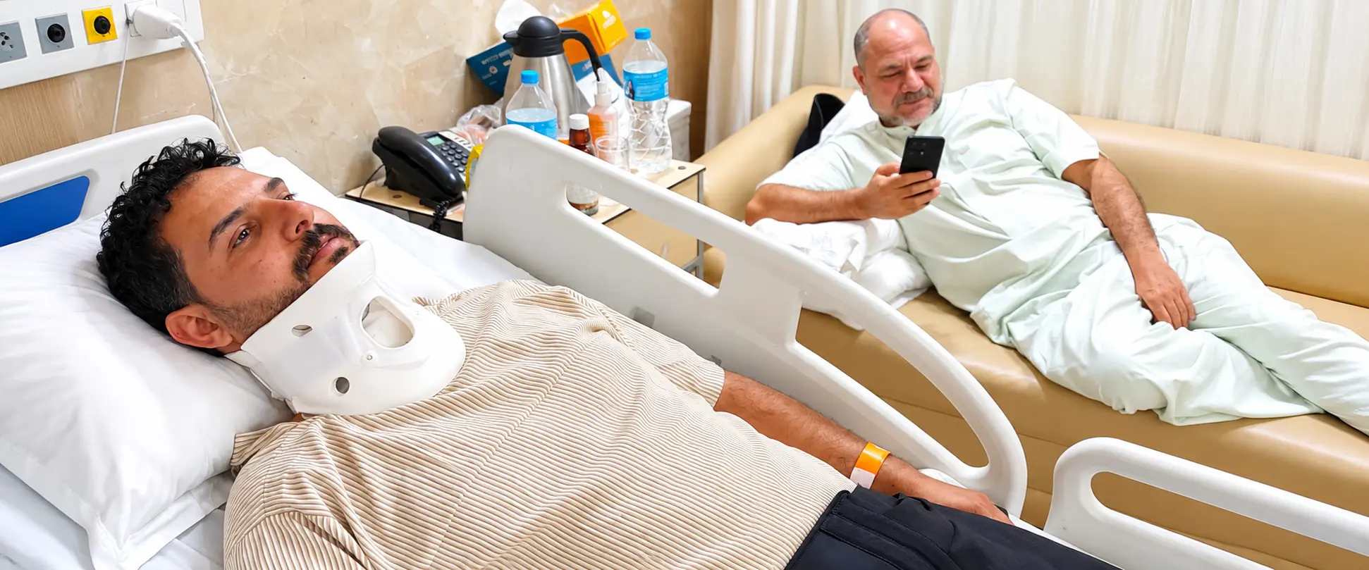 Post Surgery patient shifted to the room
